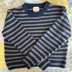 Navy and Gray Fuzzy Sweater